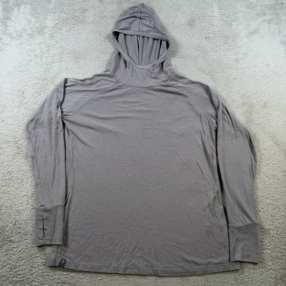 Free Fly Hoodie Womens Small Grey Lightweight Bamboo Performance Stretch Sun